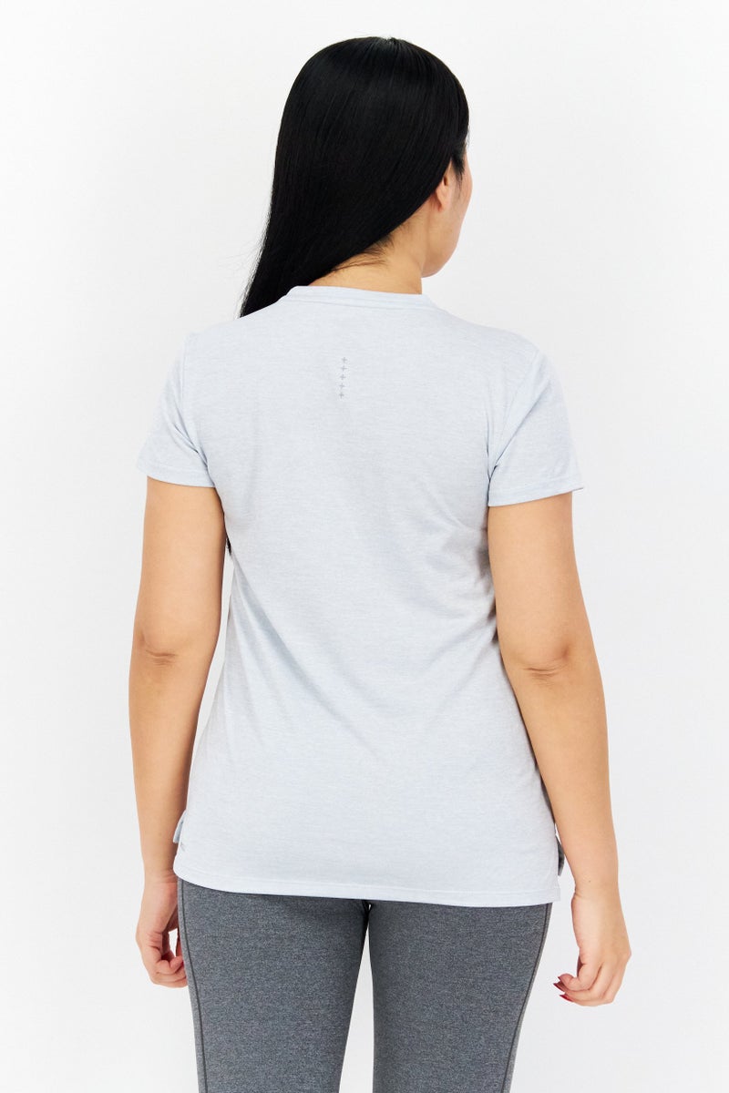 PUMA Women Sportswear Fit Short Sleeve Running T Shirt, Grey - Image 2